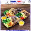 khay giấy kraft lớn- khay giấy takeaway- khay đựng đồ ăn nhanh- khay giấy đựng combo- khay giấy cao cấp