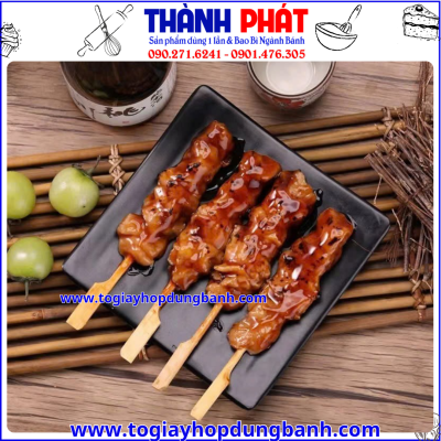 que xiên thịt nướng- xiên gỗ dùng 1 lần-xiên gỗ dùng 1 lần-xiên gỗ lá cờ