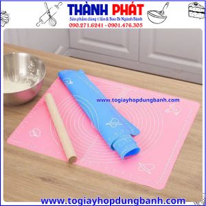 tấm silicon nhào bột- thảm lót làm bánh- tấm chống dính nhào bột- thảm silicon chịu nhiệt- dụng cụ làm bánh