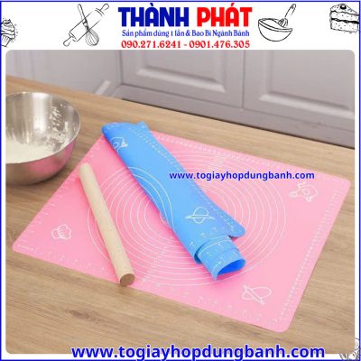 tấm silicon nhào bột- thảm lót làm bánh- tấm chống dính nhào bột- thảm silicon chịu nhiệt- dụng cụ làm bánh