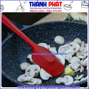 thìa silicon chịu nhiệt- thìa múc chống dính- thìa múc bột dài- dụng cụ nấu ăn- thìa nhiều màu- đồ dùng nhà bếp tiện lợi