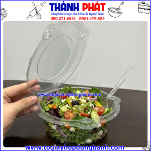 Hộp nhựa H150- hộp đựng salad- hộp đựng rau trộn- hộp đựng gỏi trộn- hộp salad nắp gập- hộp đựng trái cây cắt sẵn