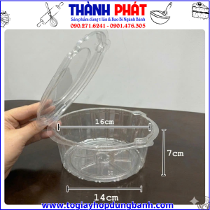 Hộp nhựa H150- hộp đựng salad, hộp đựng rau trộn- hộp đựng gỏi trộn- hộp salad nắp gập- hộp nhựa đựng thực phẩm- hộp đựng trái cây cắt sẵn