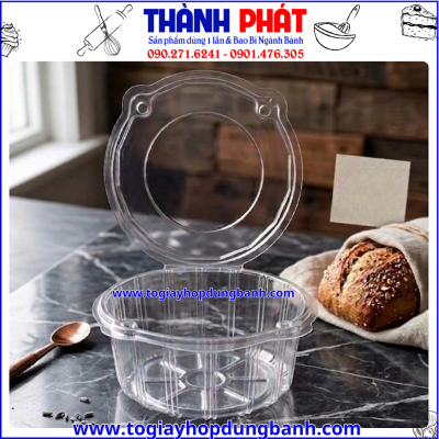 Hộp nhựa H150- hộp đựng salad- hộp đựng rau trộn-hộp đựng trái cây cắt sẵn