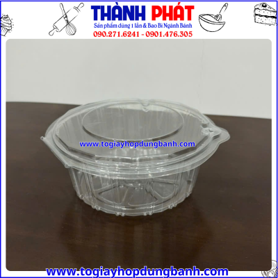 Hộp nhựa H150 -hộp nhựa tròn đựng salad- hộp đựng thực phẩm online- hộp salad cao cấp- hộp nhựa đựng đồ ăn