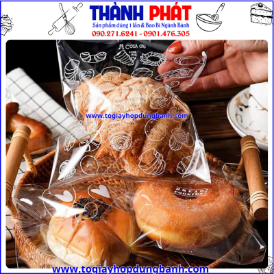 Túi đựng bánh sừng trâu- Túi opp đựng bánh- Túi đựng bánh mì- Túi đóng gói bánh ngọt- Túi trong suốt đựng bánh- Túi đựng bánh quy- Túi opp có keo dán.