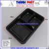 Hộp nhựa HT88- hộp cơm 3 ngăn HT88- hộp nhựa đế đen- hộp cơm đế đen nắp trong- hộp cơm takeaway