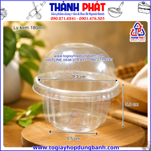 Ly kem khoảng 180ml -Ly lùn đựng Tiramisu -Ly lùn đựng bánh bắp -Ly lùn đựng rau câu
