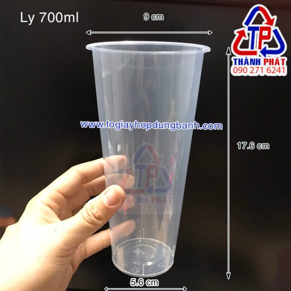 Ly nhựa cứng nắp tim 700ml - Ly nhựa cứng nắp tim