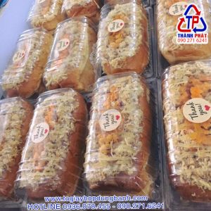 Hộp H143 - Hộp nhựa đựng bánh mì hoa cúc - Hộp đựng bánh mì chà bông - Hộp đựng bánh mì phô mai tan chảy H143