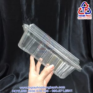 Hộp H144 - Hộp nhựa H144 - Hộp H144 đựng bánh mì hoa cúc - Hộp nhựa H144 đựng bánh mì phô mai tan chảy