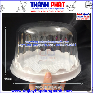 Hộp nhựa H47 mô đựng bánh 19cm- Hộp H47 bầu đựng bánh bông lan trứng muối 19cm- Hộp H47 vòm đựng bánh kem 19cm -Hộp H47 bầu dùng đựng bánh bao đào tiên 19cm