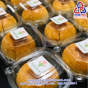 Hộp H128 đựng bánh trung thu rau câu - Hộp h128 đựng bánh trung thu - Hộp h128 đựng bánh humburger - Hộp H128 nắp gập