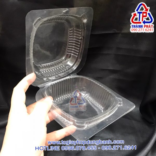 Hộp H128 đựng bánh trung thu rau câu - Hộp h128 đựng bánh trung thu - Hộp h128 đựng bánh humburger - Hộp H128 nắp gập