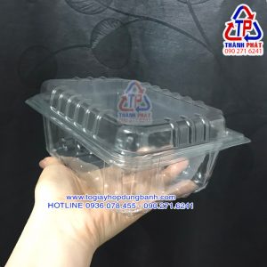 Hộp H145 đựng bánh sừng trâu - Hộp H145 đựng bánh bông lan trứng muối - Hộp H145 đựng bánh su kem