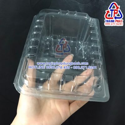 Hộp H145 đựng bánh sừng trâu - Hộp H145 đựng bánh bông lan trứng muối - Hộp H145 đựng bánh su kem 