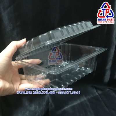 Hộp H145 đựng bánh sừng trâu - Hộp H145 đựng bánh bông lan trứng muối - Hộp H145 đựng bánh su kem 