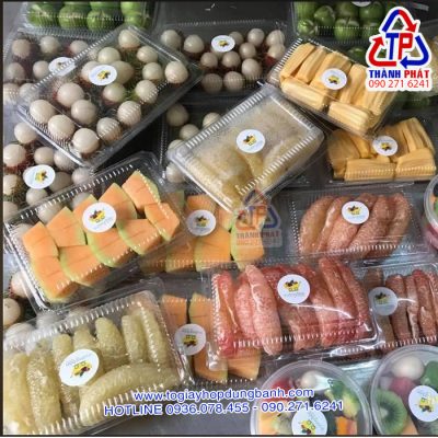 Hộp H55 đựng bánh su kem - Hộp H55 đựng bánh crep sầu riêng - Hộp H55 đựng bánh tráng trộn - Hộp H55 đựng sushi