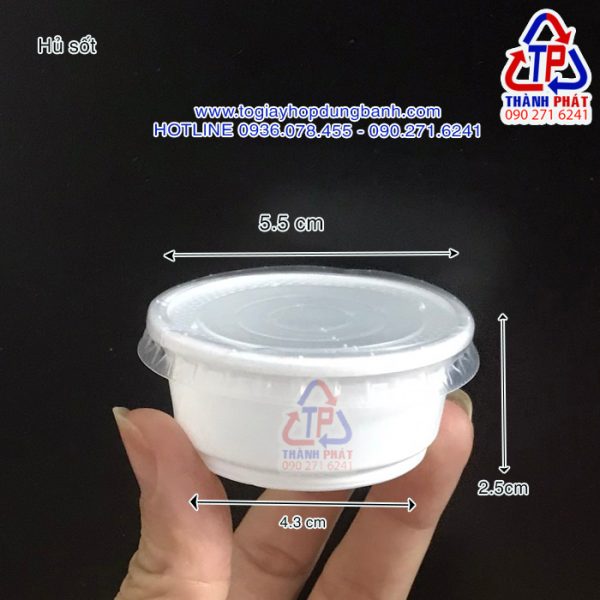 Hủ sốt Hs55 - Hủ sốt đựng nước chấm hải sản - Hủ sốt đựng tương ớt - Hủ sốt đựng tương cà