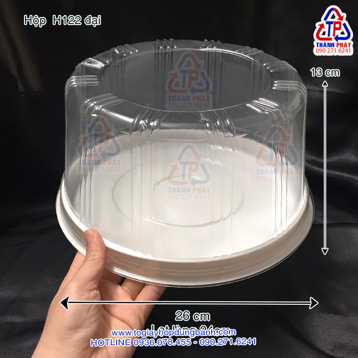 Hộp H122 đại - Hộp H122 cao - Hộp đựng bánh rau câu 3D size 24cm Hộp H122 đại đựng rau câu 3D trái tim - Hộp H122 cao đựng bánh kem 24cm - Hộp đựng bánh rau câu 3D size 24cm