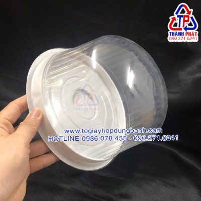 Hộp H25 bầu - Hộp H25 mô - Hộp H25 bầu đựng bánh bông lan trứng muối 16cm - hộp đựng bánh kem 16cm - Hộp đựng bánh gato 16cm