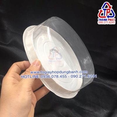 Hộp H25 thấp - Hộp H25 thấp đựng bánh gato 16cm - Hộp đựng bánh bông lan trứng muối 16cm - hộp đựng rau câu 3D