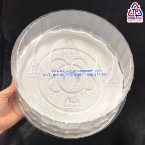 Hộp H40 - Hộp H40 đựng rau câu 3D size 26cm - Hộp đựng bánh bông lan trứng muối size lớn 26cm