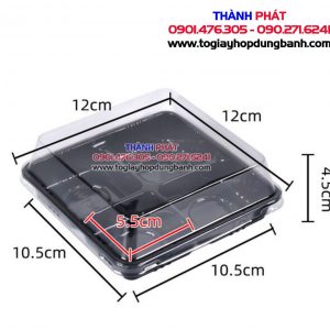 Hộp HT134 đựng bánh trung thu 50g- hộp đựng bánh trung thu 4 cái - hộp đựng 4 cái bánh trung thu - Hộp đựng 4 bánh trung thu