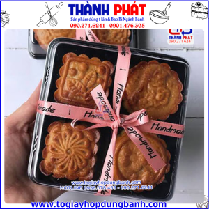 Hộp FG134 có 4 ngăn đựng bánh trung thu mini -Hộp 4 ngăn đựng bánh trung thu từ 50g – 75g- Hộp 4 ngăn đựng bánh mochi -Hộp 4 ngăn dùng đựng bánh bao chỉ