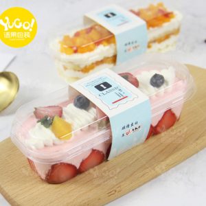 Hộp chữ nhật đựng bánh tiramisu XY599 - Hộp mousse Xy599 chữ nhật - Hộp chữ nhật đựng bánh lạnh Xy599