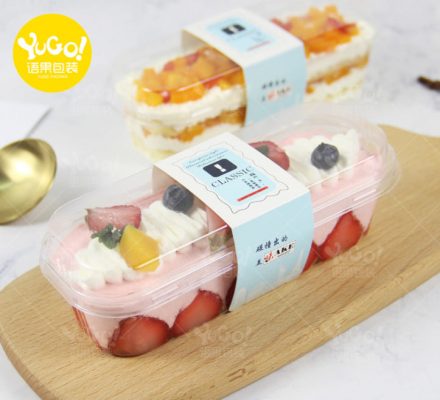 Hộp chữ nhật đựng bánh tiramisu XY599 - Hộp mousse Xy599 chữ nhật - Hộp chữ nhật đựng bánh lạnh Xy599