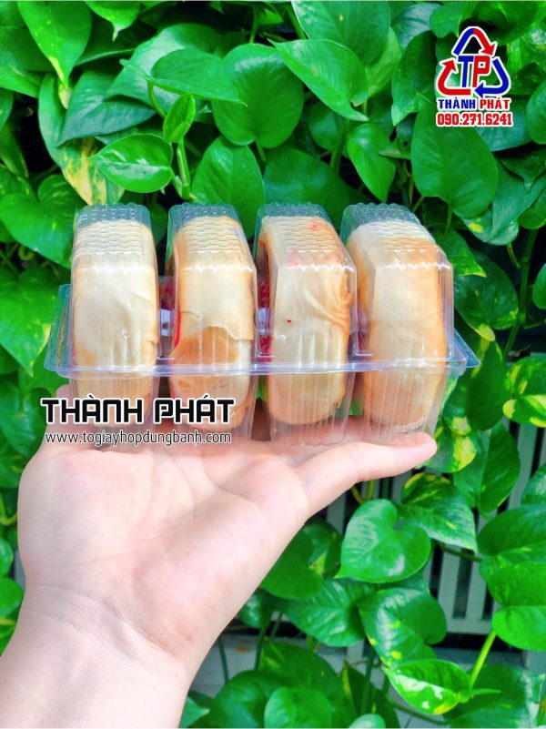 Hộp đựng bánh pía 4 cái - hộp đựng 4 cái bánh pía - Hộp đựng bánh pía 4 cái - Hộp đựng bánh pía - Hộp đựng 4 cái bánh pía lớn