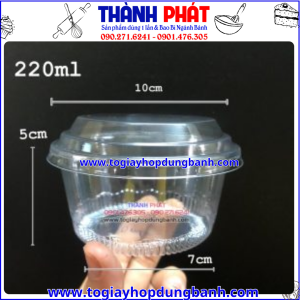 hộp XY581-hộp đựng mousse- hộp bánh lạnh 220ml- hộp nhựa đựng panna cotta