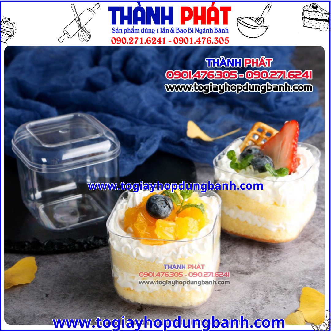 hộp mica vuông đựng bánh- hộp GD2013- hộp đựng tiramisu vuông- hộp mousse 250ml hộp mica vuông đựng bánh- hộp GD2013- hộp đựng tiramisu vuông- hộp mousse 250ml