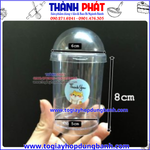 ly mousse nắp cầu- ly LC-6080- ly tiramisu nắp cầu- ly nhựa đựng bánh lạnh- ly panna cotta có nắp
