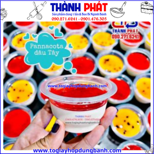 Ly nhựa đựng rau câu 100ml - Ly rau câu có nắp - Ly nhựa pudding - hủ sốt 100ml