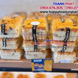 Hộp H127 dùng đựng bánh trung thu 200g - Hộp H127 dùng đựng bánh donut- Hộp h127 đựng xôi khuôn phúc, lộc, thọ