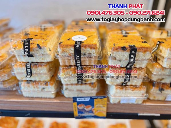 Hộp H127 dùng đựng bánh trung thu 200g - Hộp H127 dùng đựng bánh donut- Hộp h127 đựng xôi khuôn phúc, lộc, thọ