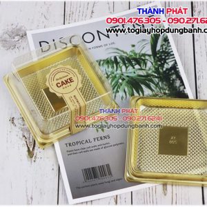 Hộp xy80s - Hộp đựng bánh trung thu 100g - Hộp đựng bánh trung thu 150g- hộp vuông đế đen đựng bánh trung thu