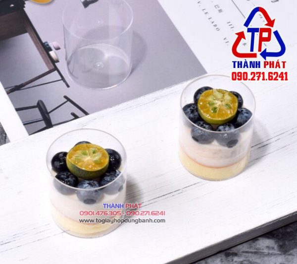 Ly LC-86 tròn đựng mousse nhỏ - Ly tiramisu LC-86 nhỏ tròn trang trí tiệc cưới - Ly panna cotta nhỏ trang trí tiệc