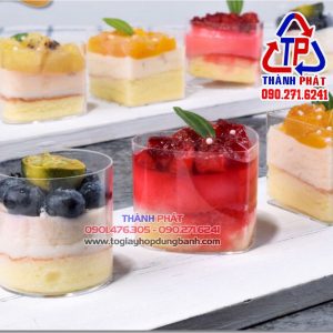 Ly LC-86 tròn đựng mousse nhỏ - Ly tiramisu LC-86 nhỏ tròn trang trí tiệc cưới - Ly panna cotta nhỏ trang trí tiệc