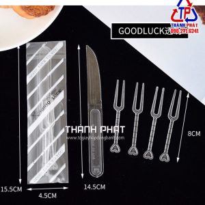 Bộ dao nĩa dùng ăn bánh trung thu - dao cắt bánh trung thu - nĩa dùng ăn bánh trung thu