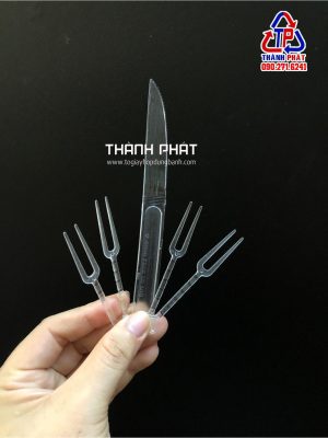 Bộ dao nĩa dùng ăn bánh trung thu - dao cắt bánh trung thu - nĩa dùng ăn bánh trung thu