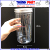 Hũ nhựa pet nắp nhôm- Hũ nhựa 1000ml- Hũ nhựa nắp bạc- Hũ đựng khô gà- Hũ đựng bột ngũ cốc