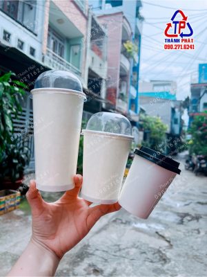 Ly giấy 14oz - Ly giấy 450ml - Ly giấy 360ml - Ly giấy 14oz nắp cầu 90 đựng cafe mang đi