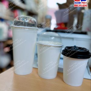 Ly giấy 14oz - Ly giấy 450ml - Ly giấy 360ml - Ly giấy 14oz nắp cầu 90 đựng cafe mang đi