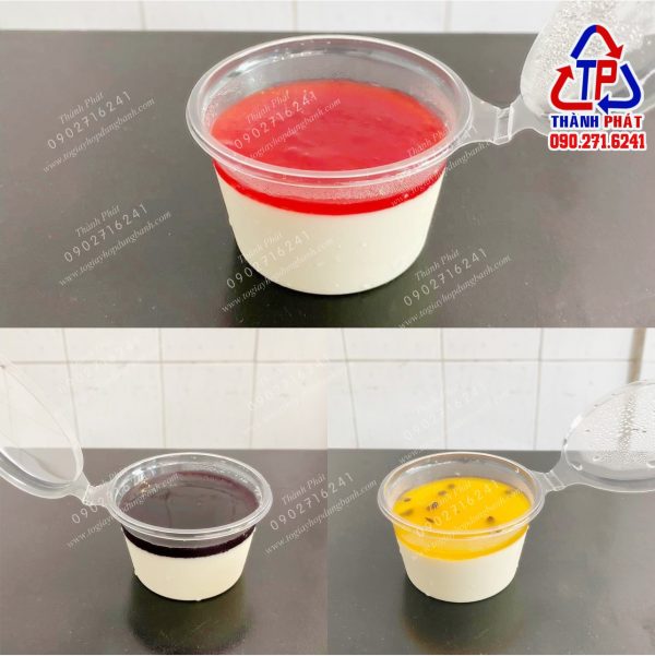 hủ sốt 4oz nắp liền - Hủ sốt 4oz - hủ tròn đựng panna cotta - hủ panna cotta nhỏ - hủ đựng nước chấm - hủ sốt 4oz