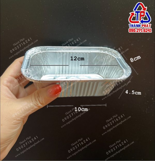 Khay nhôm bạc nhỏ nướng bánh mì - Khay bạc nướng bánh mì hoa cúc mini - khay nhôm bạc nướng bánh trực tiếp