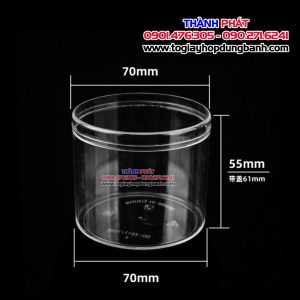 Ly GD-2017 - ly mica tròn đựng panna cotta - Ly mousse tròn GD-2017 đựng bánh lạnh - Ly mica mousse tròn 180ml