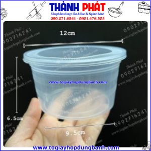 Thố nhựa tròn đựng súp 500ml -Thố nhựa tròn đựng nước lèo 500ml -Hộp nhựa tròn đựng hủ tiếu mang đi- Hộp nhựa tròn đựng cháo 500ml